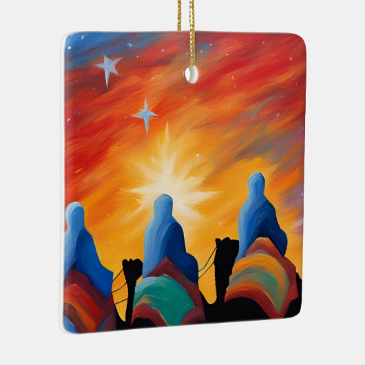 Three Wise Men Abstract  Keramisch Ornament (Rechts)