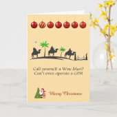 Three wise men Christmas Kaart (Gele Bloem)