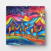 Three Wise Men Colorful Christmas Holiday  Fotoplaat (Voorkant)