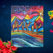 Three Wise Men Colorful Christmas Holiday Legpuzzel