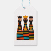 Three Wise Men Modern Mid-Century Cadeaulabel (Voorkant)
