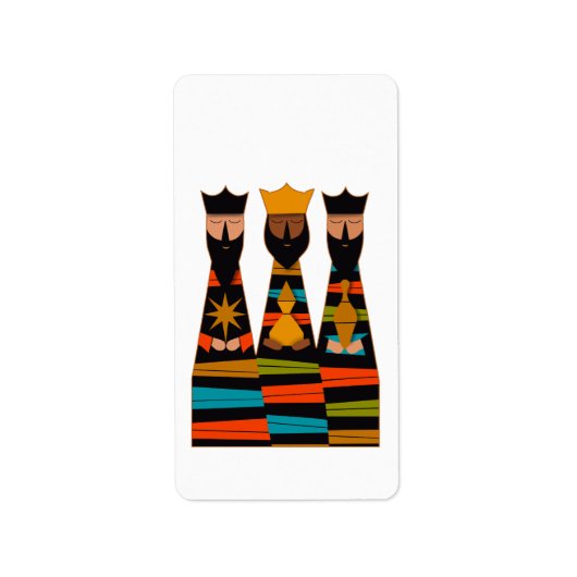 Three Wise Men Modern Mid-Century Etiket (Voorkant)