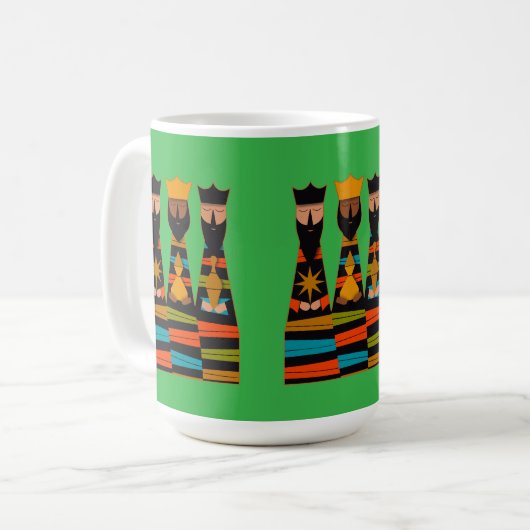 Three Wise Men Modern Mid-Century Koffiemok (Voorkant links)