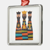 Three Wise Men Modern Mid-Century Metalen Ornament (Links)