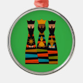 Three Wise Men Modern Mid-Century Metalen Ornament (Voorkant)