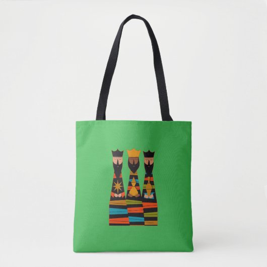 Three Wise Men Modern Mid-Century Tote Bag (Voorkant)