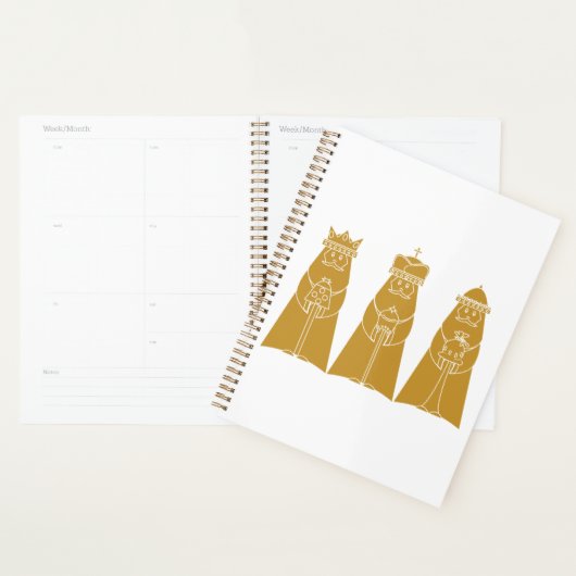 Three Wise Men Modern Nativity Kings Planner (Display)