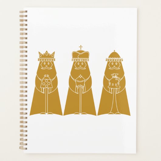 Three Wise Men Modern Nativity Kings Planner (Voorkant)