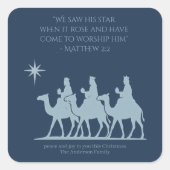 Three Wise Men Sticker – Following the Star (Voorkant)