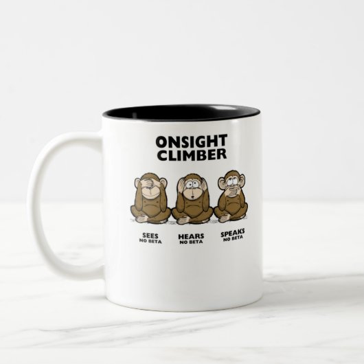Three Wise Monkeys Tweekleurige Koffiemok (Links)