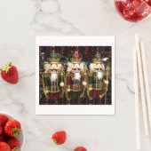 Three Wise Nutcracker Soldiers Christmas Servet (Insitu)