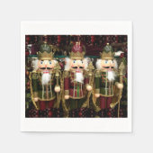 Three Wise Nutcracker Soldiers Christmas Servet (Voorkant)