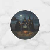 Three Witches Brew Cauldron Full Moon Beach  Confetti (Kleine voorkant)