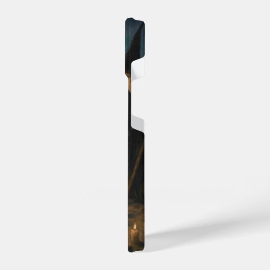 Three Witches Brew Cauldron Full Moon Beach  iPhone Hoesje (Linkerkant)