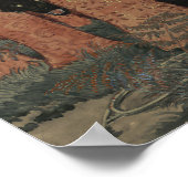 Three Women and Three Wolves Eugène Grasset Poster (Hoek)