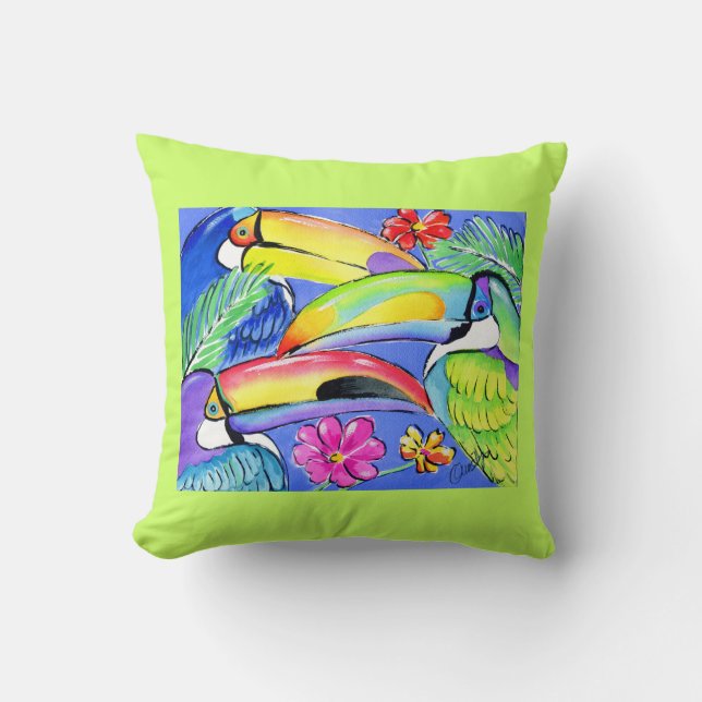 Threecans kussen (Voorkant)