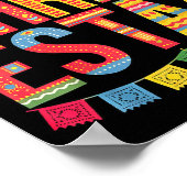 Threeesta 3e verjaardagsfeest hoed Mexicaans Poster (Hoek)