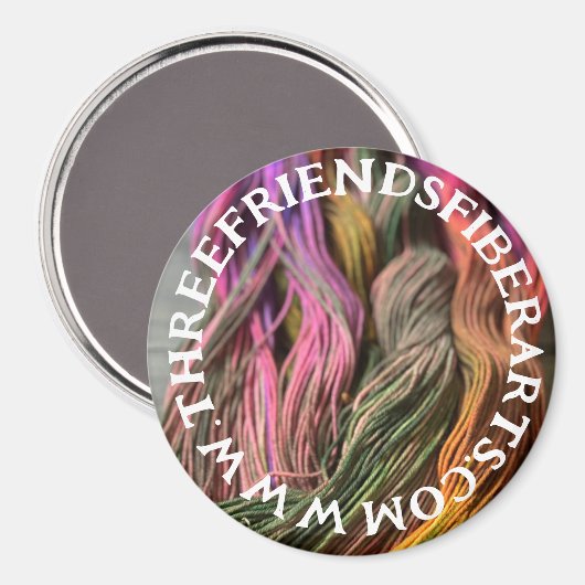 ThreeFriendsFiberArts Magnet (Voorkant / Achterkant)