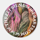 ThreeFriendsFiberArts Magnet (Voorkant)