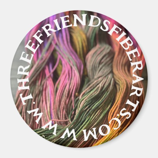 ThreeFriendsFiberArts Magnet (Voorkant)