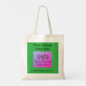ThreeFriendsFiberArts Tas-Groen Tote Bag (Achterkant)