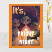 #ThreeHikerGangAndTheHauntedCave Halloween  Kaart (Gele Bloem)