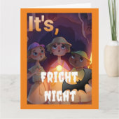 #ThreeHikerGangAndTheHauntedCave Halloween  Kaart (Voorkant)