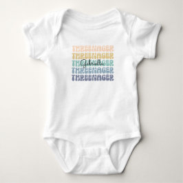 Threenager, 3e verjaardag, Birthday Toddler Name Romper