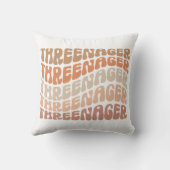 Threenager, 3e verjaardag, derde verjaardag Toddle Kussen (Achterkant)