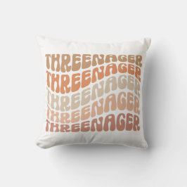 Threenager, 3e verjaardag, derde verjaardag Toddle Kussen