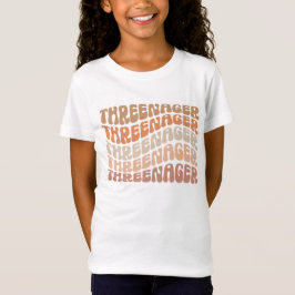 Threenager, 3e verjaardag, derde verjaardag Toddle T-shirt