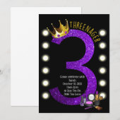 Threenager Birthday Kaart (Voorkant / Achterkant)