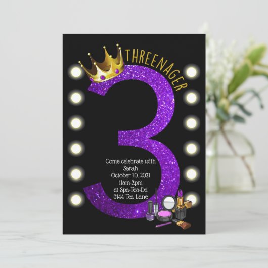 Threenager Birthday Kaart (Staand voorkant)