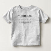 Threenager Kinder Shirts (Voorkant)