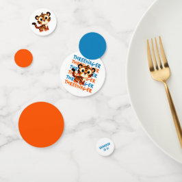 Threenager Tiger Boy 3e Verjaardagsfeestje Confetti