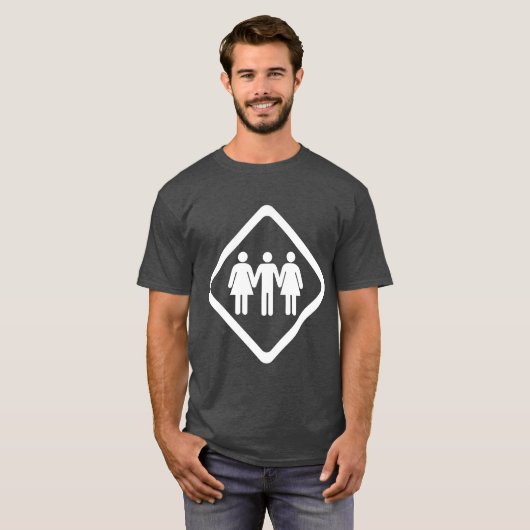 Threesome T-shirt (Voorkant volledig)