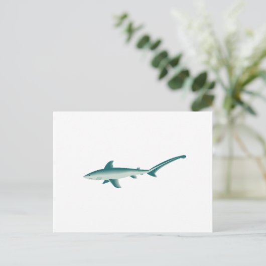 Thresher Shark Briefkaart (Staand voorkant)