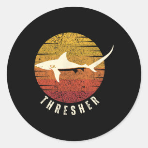 Thresher Shark Deep Zee Gevist Ocean Fish Shark Ronde Sticker