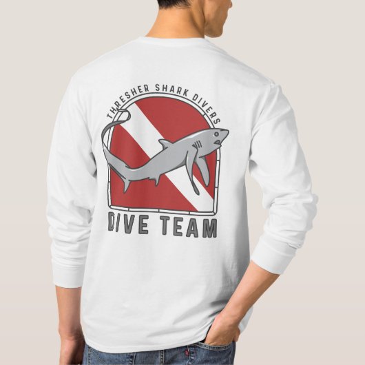 Thresher Shark Dive Team T-shirt (Achterkant)