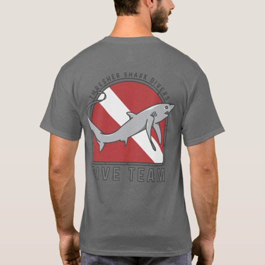 Thresher Shark Dive Team T-shirt (Achterkant)