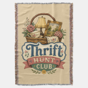 Thrift Hunt Club Vintage Cottagecore Deken