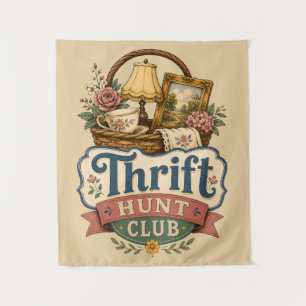 Thrift Hunt Club Vintage Cottagecore Wandkleed