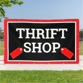 Thrift Shop-banner Spandoek (Buitenkant)
