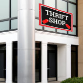 Thrift Shop-banner Spandoek (Buitenkant Gebouw)