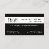 Thrift Shop  Kleding Store Visitekaartje (Voorkant)