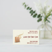 Thrift Shop tweedehands winkel Visitekaartje (Staand voorkant)