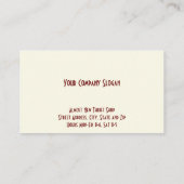 Thrift Shop tweedehands winkel Visitekaartje (Achterkant)