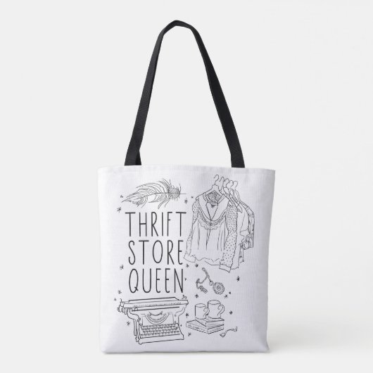 Thrift Store Queen Tote Bag (Achterkant)