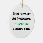 thrifter, awesome keramisch ornament (Rechts)