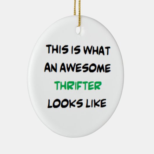 thrifter, awesome keramisch ornament (Rechts)